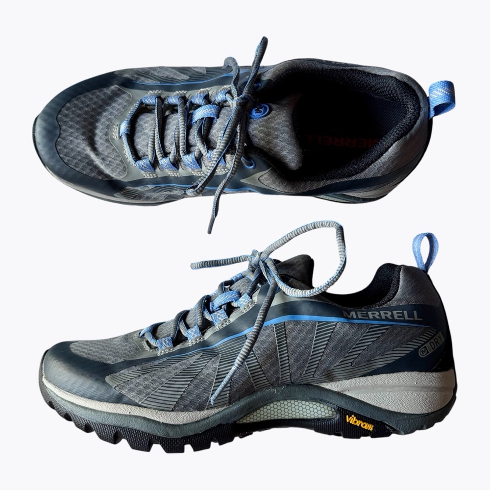 Merrell Siren Edge Waterproof Women’s Trail Shoes Gray Blue 7 Gorpcore